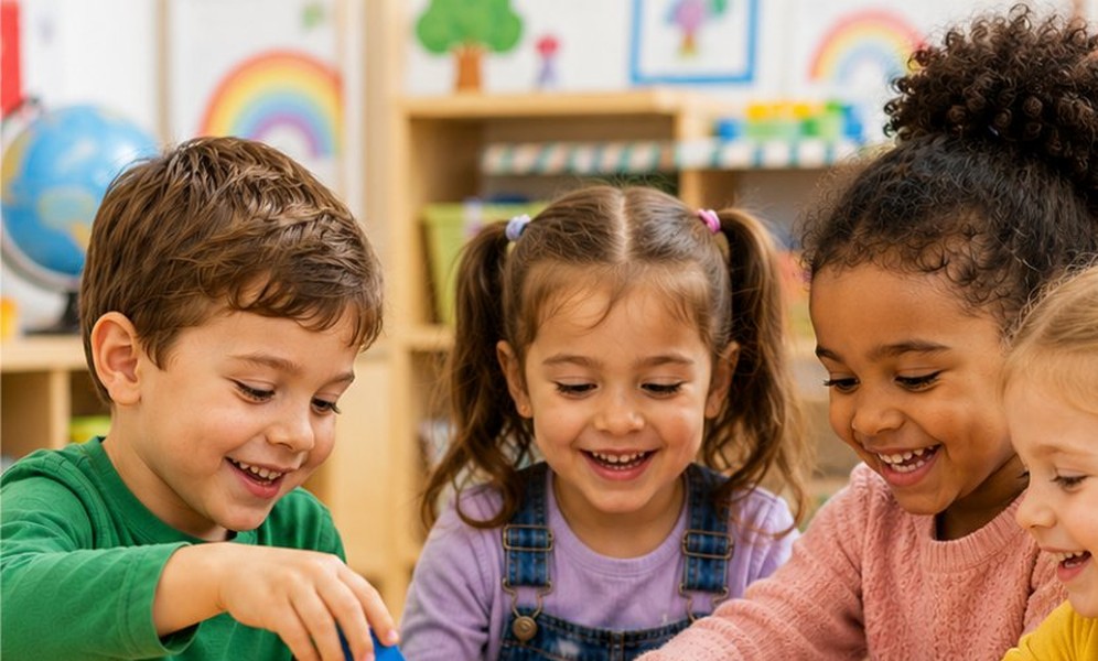 Bambini durante un'attività Early Years